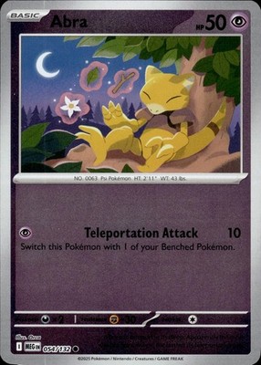 Abra 054/132 Mega Evolution Ungraded
