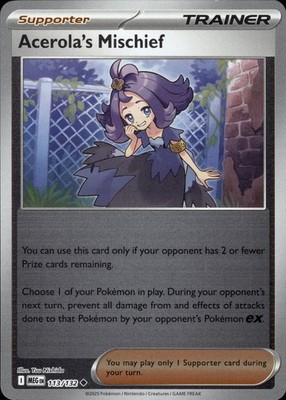 Acerola's Mischief 180/217 ME: Ascended Heroes Ungraded
