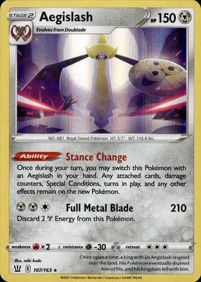 Aegislash 107/163 Battle Styles Ungraded