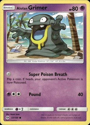 Alolan Grimer 57/149 SM Base Set Ungraded