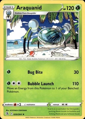 Araquanid 020/264 Fusion Strike Ungraded