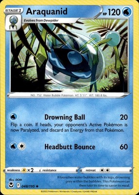Araquanid 048/195 Silver Tempest Ungraded