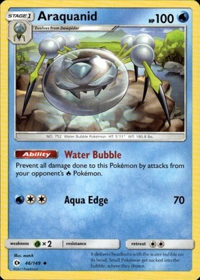 Araquanid 46/149 SM Base Set Ungraded