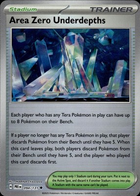 Area Zero Underdepths (Poke Ball Pattern) 094/131 Prismatic Evolutions Ungraded