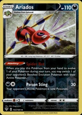 Ariados 103/189 Darkness Ablaze Ungraded