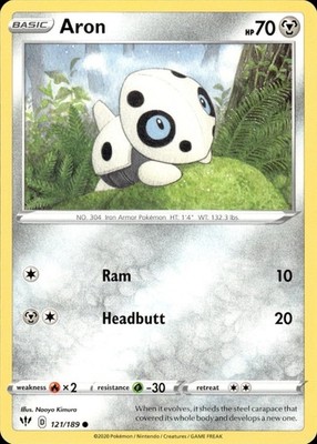 Aron 121/189 Darkness Ablaze Ungraded