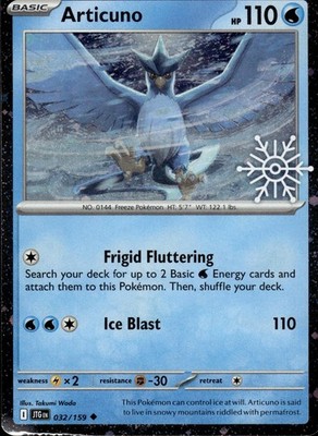 Articuno 032/159 Miscellaneous Cards & Products Ungraded