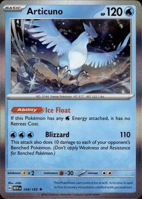 Articuno 144/165 151 Ungraded
