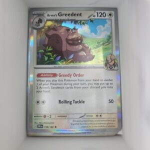 Arven's Greedent 159/182 Destined Rivals Ungraded
