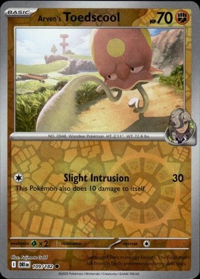Arven's Toedscool 109/182 Destined Rivals Ungraded