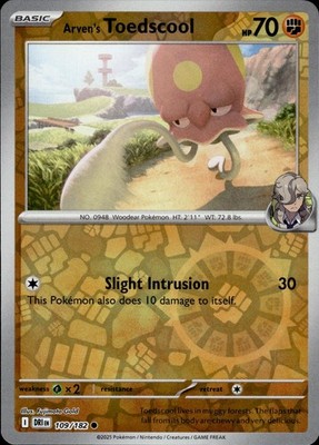 Arven's Toedscool 109/182 Destined Rivals Ungraded
