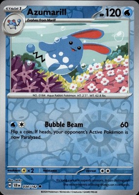 Azumarill 34/142 Stellar Crown Ungraded