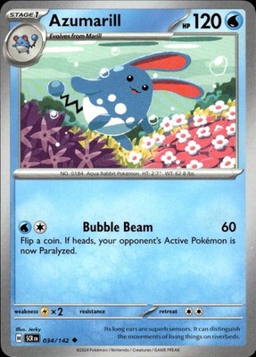 Azumarill 34/142 Stellar Crown Ungraded