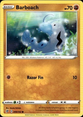 Barboach 099/192 Rebel Clash Ungraded