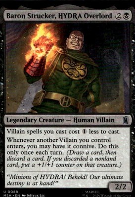 Baron Strucker, HYDRA Overlord 88 Marvel Super Heroes Ungraded