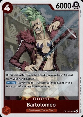 Bartolomeo OP15-014 Adventure on Kami's Island Ungraded