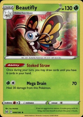Beautifly 008/196 Lost Origin Ungraded