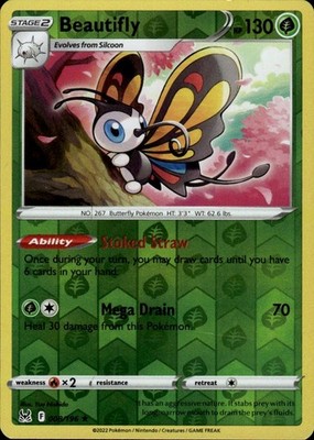 Beautifly 008/196 Lost Origin Ungraded