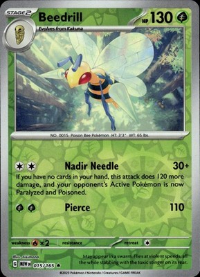 Beedrill 015/165 151 Ungraded