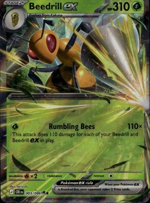 Beedrill ex 003/086 Chaos Rising Ungraded
