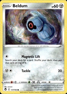 Beldum 117/195 Silver Tempest Ungraded