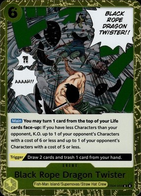 Black Rope Dragon Twister EB04-059 Adventure on Kami's Island Ungraded