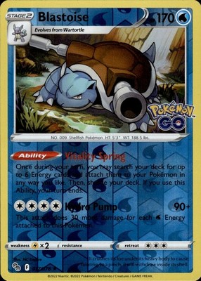 Blastoise 017/078 Pokemon GO Ungraded