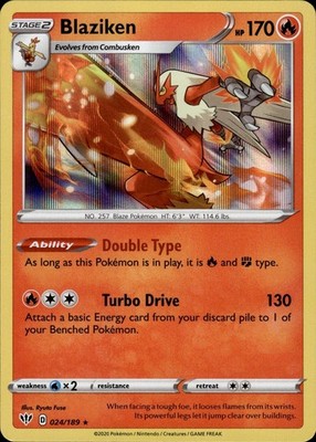 Blaziken 024/189 Darkness Ablaze Ungraded