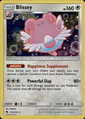 Blissey 153/214 Lost Thunder Ungraded