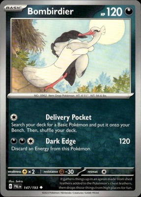 Bombirdier 147/193 Paldea Evolved Ungraded