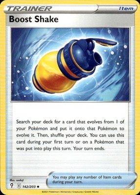 Boost Shake 142/203 Evolving Skies Ungraded