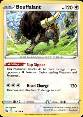 Bouffalant 118/163 Battle Styles Ungraded