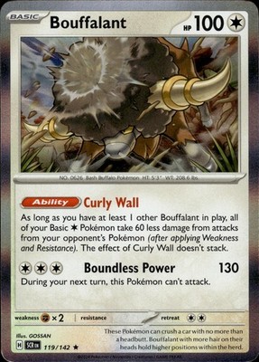 Bouffalant 119/142 Stellar Crown Ungraded
