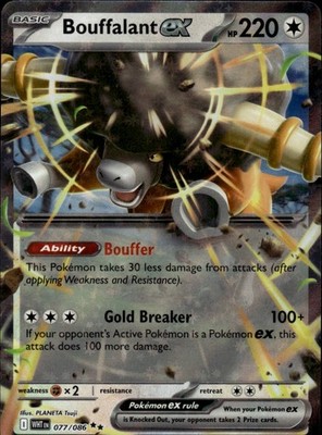 Bouffalant ex 077/086 White Flare Ungraded