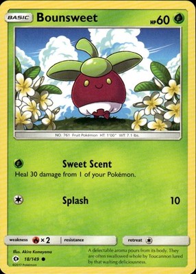 Bounsweet 18/149 SM Base Set Ungraded