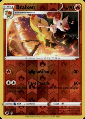 Braixen 026/195 Silver Tempest Ungraded