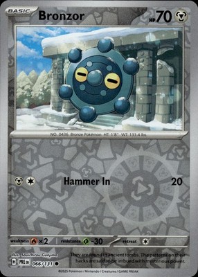 Bronzor 066/131 SV: Prismatic Evolutions Ungraded