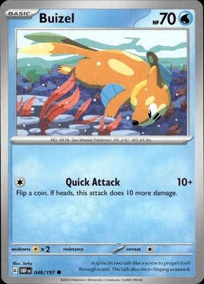 Buizel 048/197 Obsidian Flames Ungraded