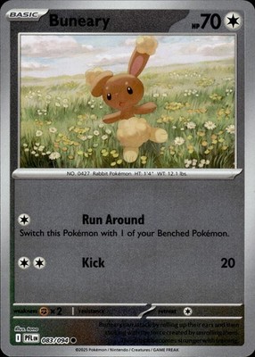 Buneary 083/094 Phantasmal Flames Ungraded