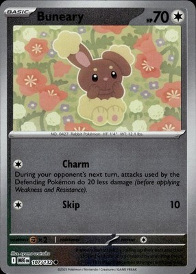 Buneary 107/132 Mega Evolution Ungraded
