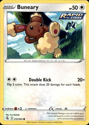 Buneary 212/264 Fusion Strike Ungraded