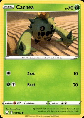 Cacnea 004/163 Battle Styles Ungraded