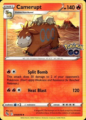 Camerupt 014/078 Pokemon GO Ungraded