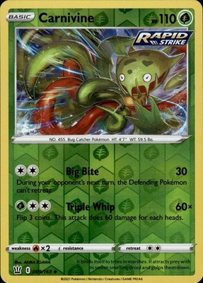 Carnivine 009/163 Battle Styles Ungraded