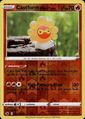 Castform Sunny Form 022/198 Chilling Reign Ungraded