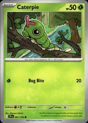 Caterpie 001/159 Journey Together Ungraded