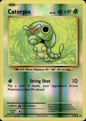 Caterpie 3/108 Evolutions Ungraded