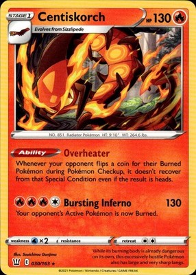 Centiskorch 030/163 Battle Styles Ungraded