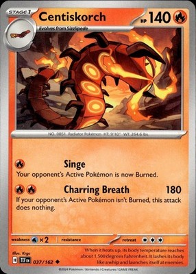 Centiskorch 037/162 Temporal Forces Ungraded