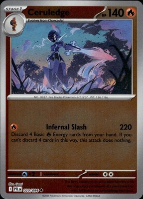Ceruledge 020/094 Phantasmal Flames Ungraded